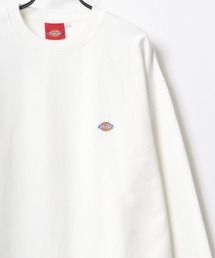 Dickies/ディッキーズ 別注 オーバーサイズ 裏毛 ミニロゴワッペン ワンポイント刺繍 スウェット トレーナー/長袖 トップス プルオーバー/レディース メンズ