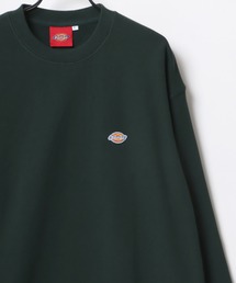 Dickies/ディッキーズ 別注 オーバーサイズ 裏毛 ミニロゴワッペン ワンポイント刺繍 スウェット トレーナー/長袖 トップス プルオーバー/レディース メンズ