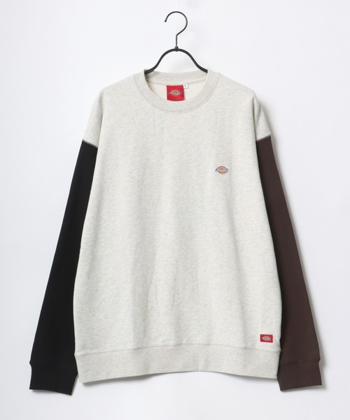 Dickies（ディッキーズ）の「Dickies/ディッキーズ 別注 オーバーサイズ 裏毛 ミニロゴワッペン ワンポイント刺繍 スウェット トレーナー/長袖 トップス プルオーバー/レディース メンズ（スウェット・メンズ・ホワイト/アッシュグレー/ブラック/ダークグリーン/ネイビー/オートミール/ブラック系その他/グレー系その他/ベージュ系その他・M/L/XL）」の16枚目の写真