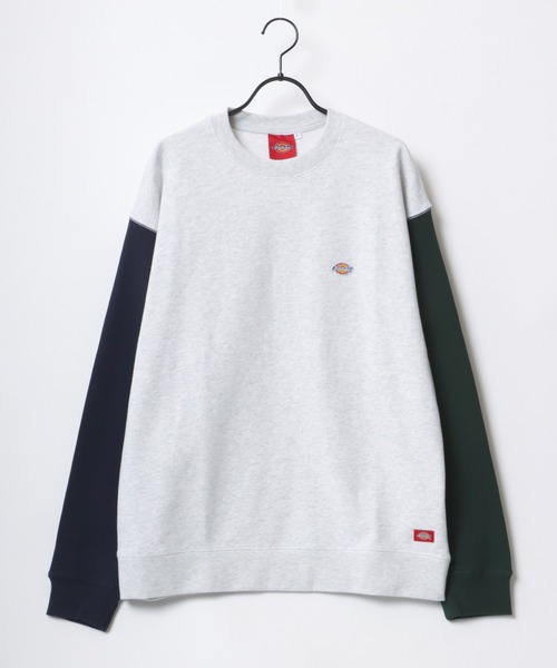 Dickies（ディッキーズ）の「Dickies/ディッキーズ 別注 オーバーサイズ 裏毛 ミニロゴワッペン ワンポイント刺繍 スウェット トレーナー/長袖 トップス プルオーバー/レディース メンズ（スウェット・メンズ・ホワイト/アッシュグレー/ブラック/ダークグリーン/ネイビー/オートミール/ブラック系その他/グレー系その他/ベージュ系その他・M/L/XL）」の14枚目の写真