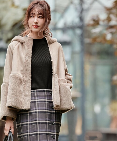 ANY SIS（エニィスィス）の「Luxuryフェイクムートン コート（その他