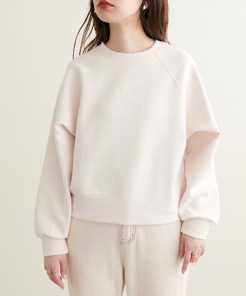 natural couture(ナチュラルクチュール)の「2022AWアイテム/質感と色味にこだわった きれいめクロップド丈プルオーバー(Tシャツ/カットソー・レディース・サックスブルー/オフホワイト/モカ/ピンク・FREE)」の22枚目の写真