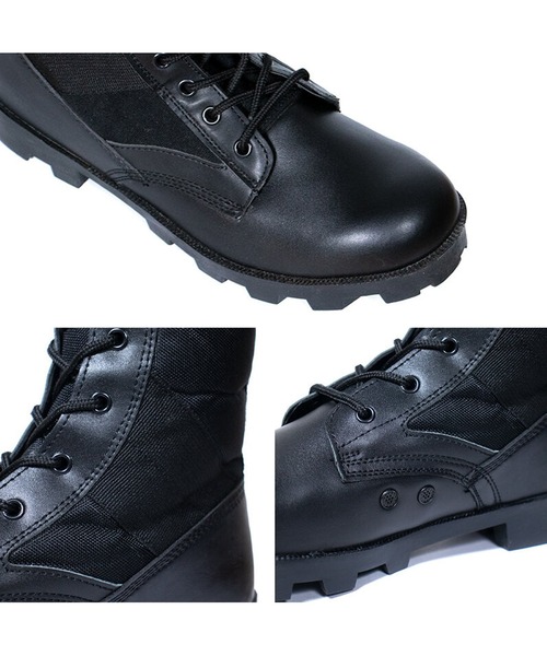 Beautiful Harmony（ビューティフルハーモニー）の「アメリカ軍ジャングルブーツ（ブーツ・メンズ・ブラック・24.0cm/25.0cm/27.0cm/29.0cm/26.0cm/28.0cm/23.0cm）」の4枚目の写真