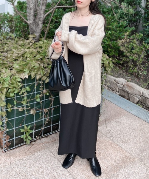 reca（レカ）の「ビッグシルエットニットカーディガン（カーディガン/ボレロ・レディース・ベージュ/ブルーグレー/オートミール/チャコール・M）」の17枚目の写真