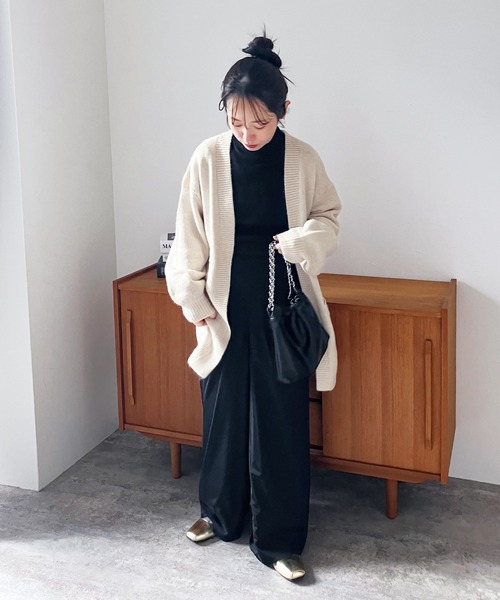 reca（レカ）の「ビッグシルエットニットカーディガン（カーディガン/ボレロ・レディース・ベージュ/ブルーグレー/オートミール/チャコール・M）」の21枚目の写真