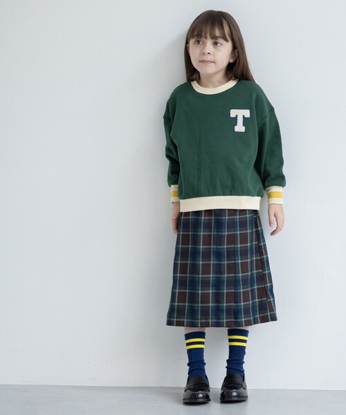 THE SHOP TK （ザ ショップ ティーケー ）の「【110-150/ミディ丈】チェックベルトスカート（スカート・キッズ・ブラウン系2/イエロー系1・14/12/15 /13/11）」の11枚目の写真