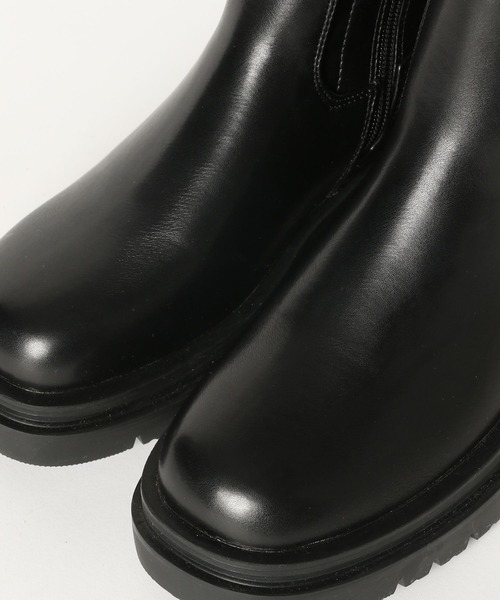LAKOLE（ラコレ）の「タンクソールロングブーツ / 162571（ブーツ・レディース・アイボリー/ブラック・MEDIUM/LARGE）」の6枚目の写真
