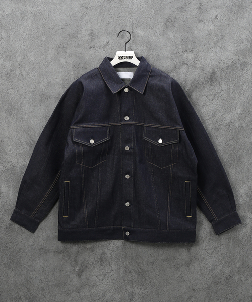 【NEONSIGN / ネオンサイン】DROP SLEEVE DENIM JACKET RIGID