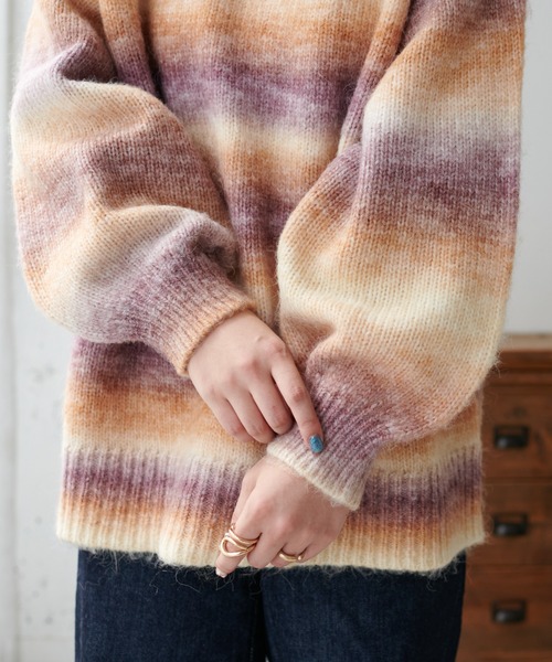 極美品★Christian Dior★現行タグ★グラデーション★チュニックニット DISCOAT（ディスコート）の「【WEB限定】グラデーションチュニック