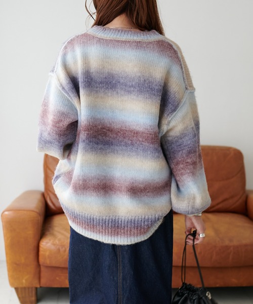 極美品★Christian Dior★現行タグ★グラデーション★チュニックニット DISCOAT（ディスコート）の「【WEB限定】グラデーションチュニック