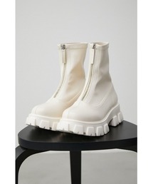 AZUL by moussy | FRONT ZIP SHORT BOOTS/フロントジップショートブーツ(ブーツ)