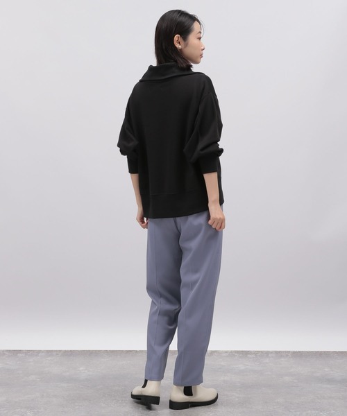 LAKOLE（ラコレ）の「ZIPカラーボリュームプルオーバー / 165997（スウェット・レディース・ホワイト/サンドグレー/ブラック/ブラウン・SMALL/MEDIUM）」の5枚目の写真