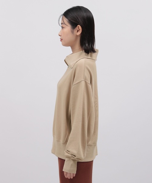 LAKOLE（ラコレ）の「ZIPカラーボリュームプルオーバー / 165997（スウェット・レディース・ホワイト/サンドグレー/ブラック/ブラウン・SMALL/MEDIUM）」の12枚目の写真