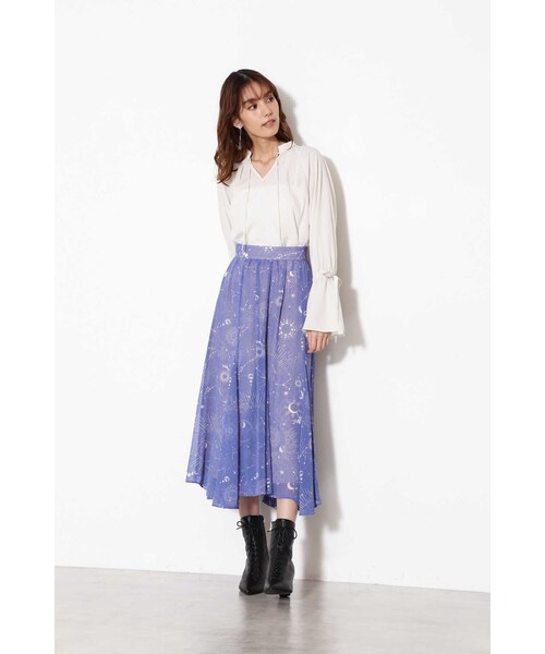 JILL STUART(ジルスチュアート)の「◆マロリースタースカート(スカート・レディース・ブルー/ブラック・2/0/4)」の11枚目の写真
