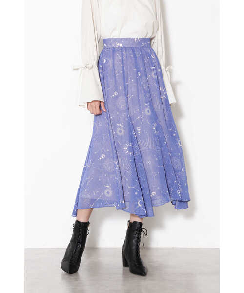 JILL STUART(ジルスチュアート)の「◆マロリースタースカート(スカート・レディース・ブルー/ブラック・2/0/4)」の4枚目の写真
