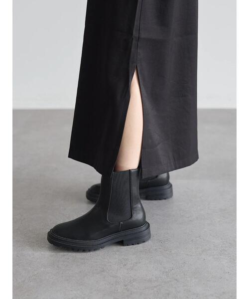 rem closet（レムクローゼット）の「チェルシーブーツ（ブーツ・レディース・オフホワイト/ブラック・36/37）」の9枚目の写真