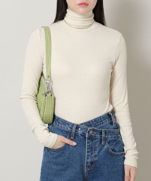 3.3 Field Trip (3.3フィールドトリップ)の「3.3 Field Trip/ソフトタートルネック 2169557(Tシャツ/カットソー・レディース・ブラック/カーキ/ピンク/アイボリー・FREE)」の3枚目の写真