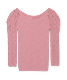 チャコット　七分袖ノーソーイングニット　バレエトップス Chacott（チャコット）の「【ノーソーイングニット】バレリーナ