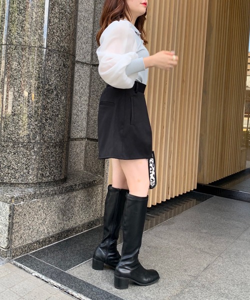 OLIVE des OLIVE（オリーブデオリーブ）の「プリーツショートパンツ（その他パンツ・レディース・ブラウン/ブラック/チャコールグレー/カーキ・FREE）」の6枚目の写真