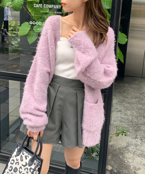 OLIVE des OLIVE（オリーブデオリーブ）の「プリーツショートパンツ（その他パンツ・レディース・ブラウン/ブラック/チャコールグレー/カーキ・FREE）」の13枚目の写真