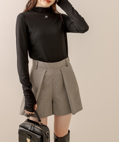 OLIVE des OLIVE（オリーブデオリーブ）の「プリーツショートパンツ（その他パンツ・レディース・ブラウン/ブラック/チャコールグレー/カーキ・FREE）」の22枚目の写真