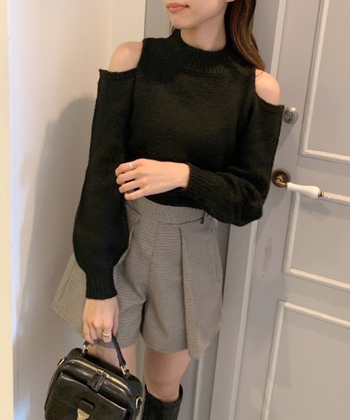 OLIVE des OLIVE（オリーブデオリーブ）の「プリーツショートパンツ（その他パンツ・レディース・ブラウン/ブラック/チャコールグレー/カーキ・FREE）」の20枚目の写真