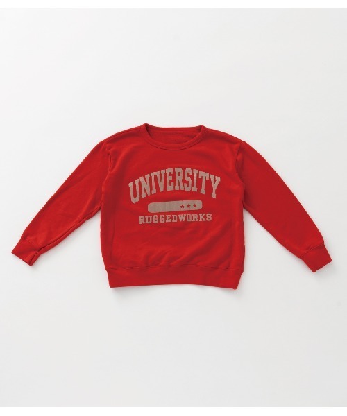 RUGGEDWORKS（ラゲッドワークス）の「《made in Japan》COLLEGE PT SWEAT（スウェット・キッズ・グレー/レッド・01/02/03/04）」の6枚目の写真