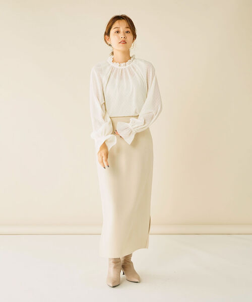 NOLLEY’S（ノーリーズ）の「2WAY衿フリルブラウス（シャツ/ブラウス・レディース・オフホワイト/ブラック・38）」の18枚目の写真