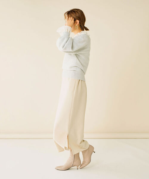 NOLLEY’S（ノーリーズ）の「2WAY衿フリルブラウス（シャツ/ブラウス・レディース・オフホワイト/ブラック・38）」の11枚目の写真