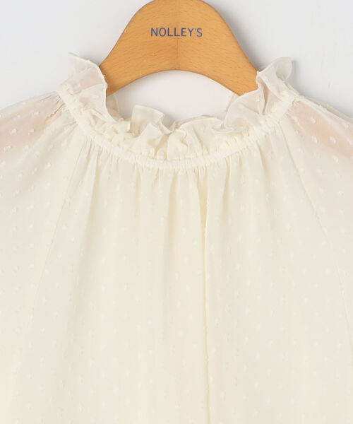NOLLEY’S（ノーリーズ）の「2WAY衿フリルブラウス（シャツ/ブラウス・レディース・オフホワイト/ブラック・38）」の13枚目の写真
