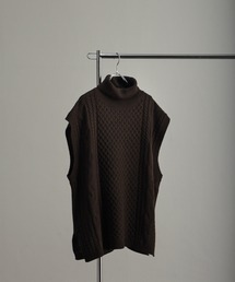 NILWAY | ハイネックケーブルニットタートルベスト(ベスト)