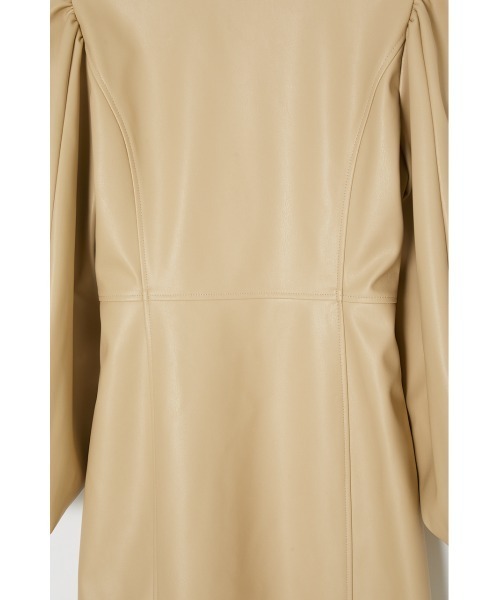 MOUSSY（マウジー）の「F/LEATHER MINI ドレス（ワンピース・レディース・ブラック/ライトベージュ/ライトカーキ・1/2）」の14枚目の写真