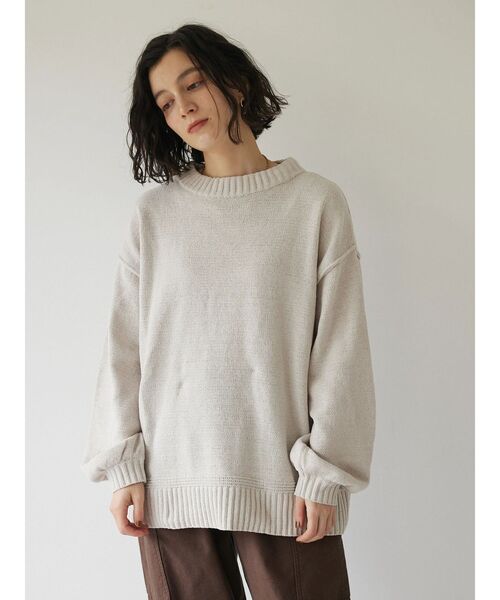 CRAFT STANDARD BOUTIQUE(クラフトスタンダードブティック)の「モールニットハイネックプルオーバー(ニット/セーター・レディース・オレンジ/マスタード/ブラウン/グリーン/ライトグリーン/ブラック/アイボリー/グレイッシュベージュ/チャコールグレー・FREE)」の19枚目の写真