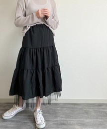 gossip!ロサンゼルス | チュールティアードスカート(スカート)