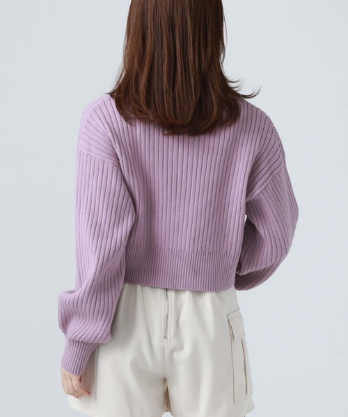 archives（アルシーヴ）の「フロントｚｉｐニットカーディガン（カーディガン/ボレロ・レディース・ブラック/オフホワイト/ブルー/パープル・MEDIUM）」の14枚目の写真