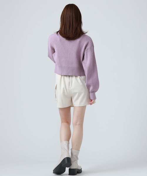 archives（アルシーヴ）の「フロントｚｉｐニットカーディガン（カーディガン/ボレロ・レディース・ブラック/オフホワイト/ブルー/パープル・MEDIUM）」の18枚目の写真