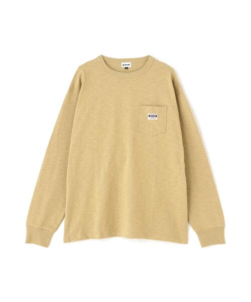 schott（ショット）の「Schott/ショット/LS WORK LABEL POCKET T-SHIRT/ワークラベル ポケットロンT（Tシャツ/カットソー・メンズ・ブラック/ホワイト/ベージュ/オレンジ/その他11・2XL/M/L/XL）」の4枚目の写真