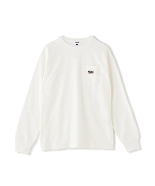 schott（ショット）の「Schott/ショット/LS WORK LABEL POCKET T-SHIRT/ワークラベル ポケットロンT（Tシャツ/カットソー・メンズ・ブラック/ホワイト/ベージュ/オレンジ/その他11・2XL/M/L/XL）」の2枚目の写真