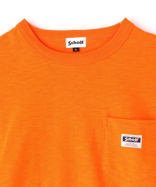 schott（ショット）の「Schott/ショット/LS WORK LABEL POCKET T-SHIRT/ワークラベル ポケットロンT（Tシャツ/カットソー・メンズ・ブラック/ホワイト/ベージュ/オレンジ/その他11・2XL/M/L/XL）」の13枚目の写真