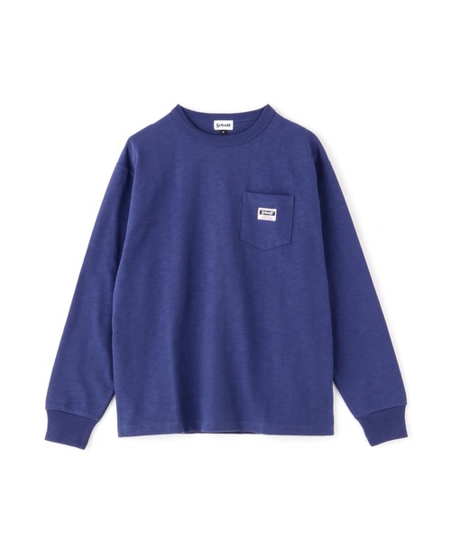 Schott/ショット/LS WORK LABEL POCKET T-SHIRT/ワークラベル