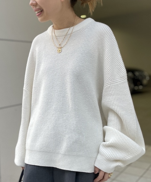 【美品】ドゥーズィエムクラス Cocoon Sleeve ニット 22AW Deuxieme Classe（ドゥーズィエムクラス）の「Cocoon Sleeve プル