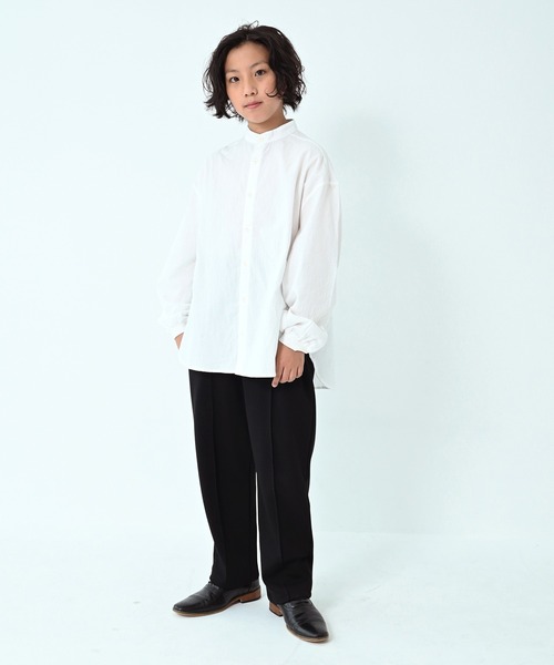 GENERATOR（ジェネレーター）の「ジェネレーター バンドカラーシャツ（シャツ/ブラウス・キッズ・ホワイト・120cm/130cm/140cm/150cm/160cm）」の8枚目の写真