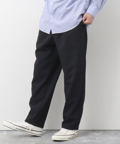 NOLLEY'S goodman(ノーリーズグッドマン)の「COMMON PANTS サッカーワイドイージーパンツ(その他パンツ・メンズ・ライトグレー/ブラック/ネイビー・S/M/L)」の1枚目の写真