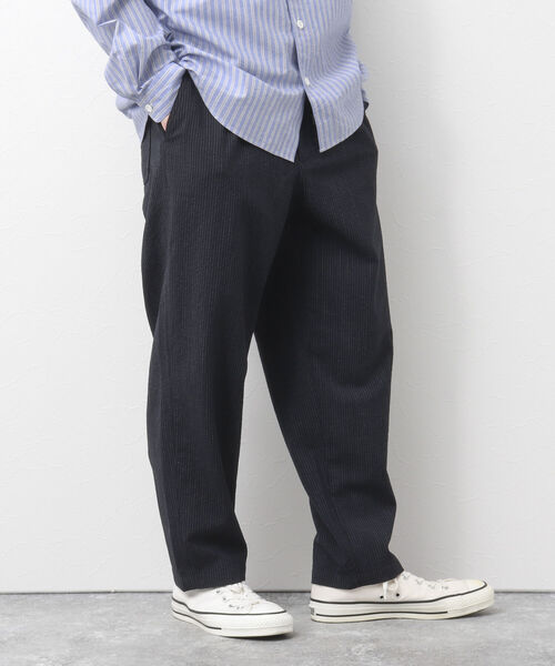 NOLLEY'S goodman(ノーリーズグッドマン)の「COMMON PANTS サッカーワイドイージーパンツ(その他パンツ・メンズ・ライトグレー/ブラック/ネイビー・S/M/L)」の7枚目の写真