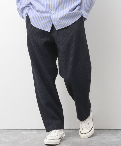 NOLLEY'S goodman(ノーリーズグッドマン)の「COMMON PANTS サッカーワイドイージーパンツ(その他パンツ・メンズ・ライトグレー/ブラック/ネイビー・S/M/L)」の4枚目の写真