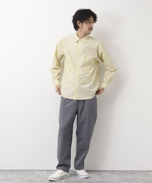 NOLLEY'S goodman(ノーリーズグッドマン)の「COMMON PANTS サッカーワイドイージーパンツ(その他パンツ・メンズ・ライトグレー/ブラック/ネイビー・S/M/L)」の18枚目の写真