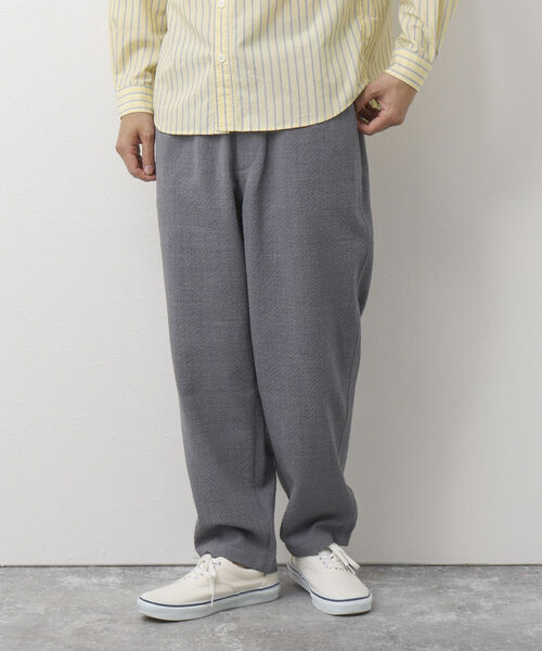 NOLLEY'S goodman(ノーリーズグッドマン)の「COMMON PANTS サッカーワイドイージーパンツ(その他パンツ・メンズ・ライトグレー/ブラック/ネイビー・S/M/L)」の12枚目の写真