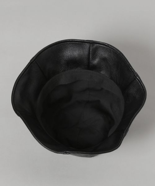 JEANASIS(ジーナシス)の「レザーキリカエハット/181128(ハット・レディース・ブラック/イエロー・FREE)」の6枚目の写真