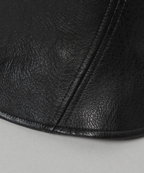 JEANASIS(ジーナシス)の「レザーキリカエハット/181128(ハット・レディース・ブラック/イエロー・FREE)」の8枚目の写真