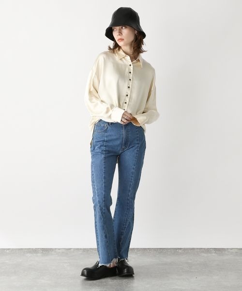 JEANASIS(ジーナシス)の「レザーキリカエハット/181128(ハット・レディース・ブラック/イエロー・FREE)」の14枚目の写真